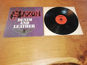 Saxon Denim And Leather 1981 Carrere Recording 2934138 VG/VG